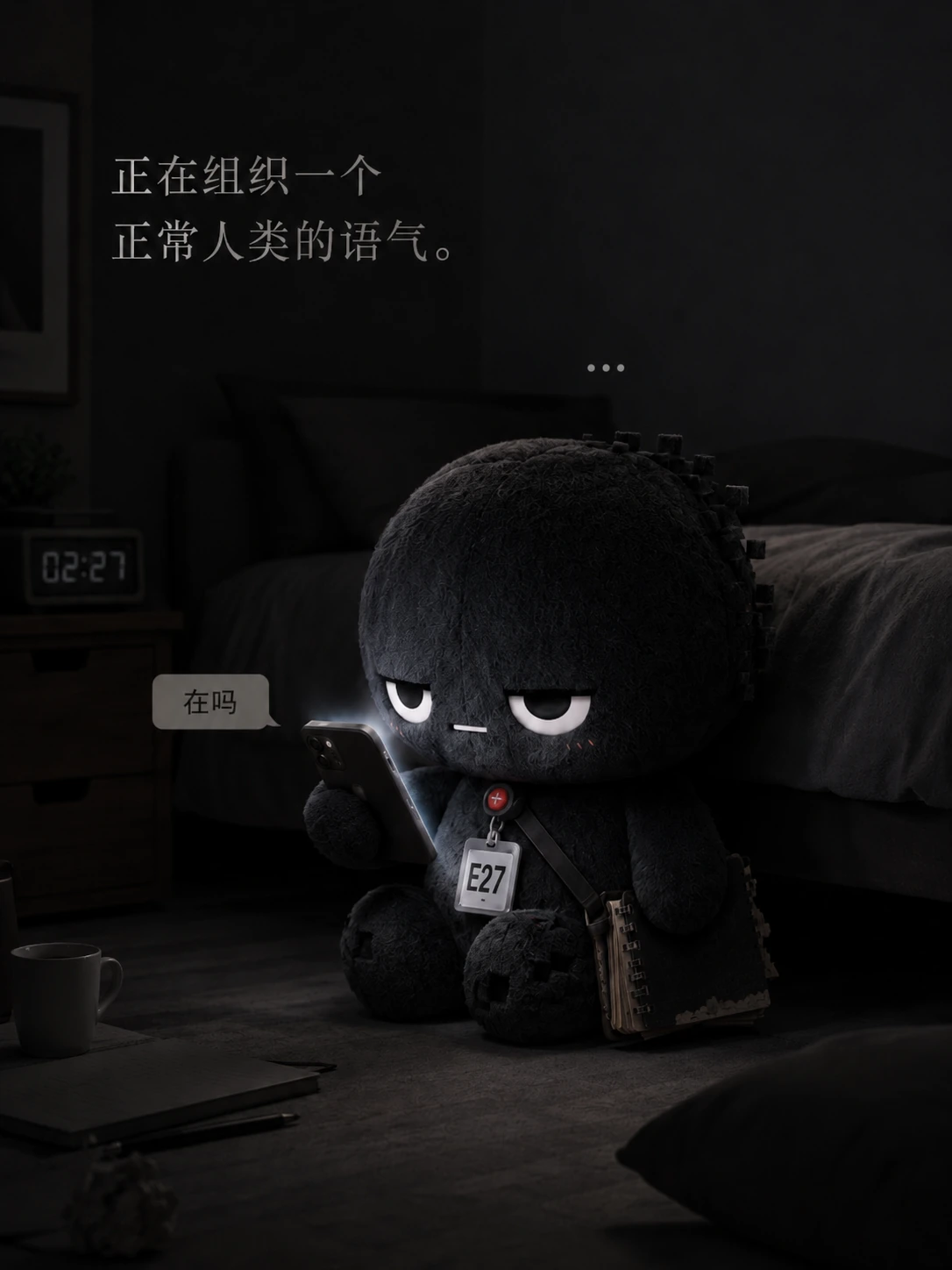 正在组织一个正常人类的语气