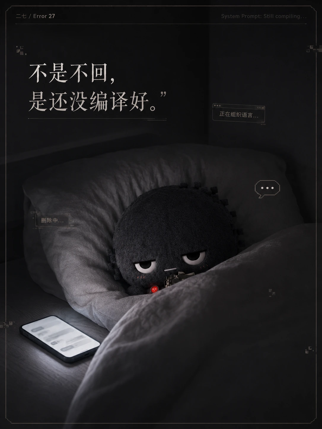 这句话还没编好